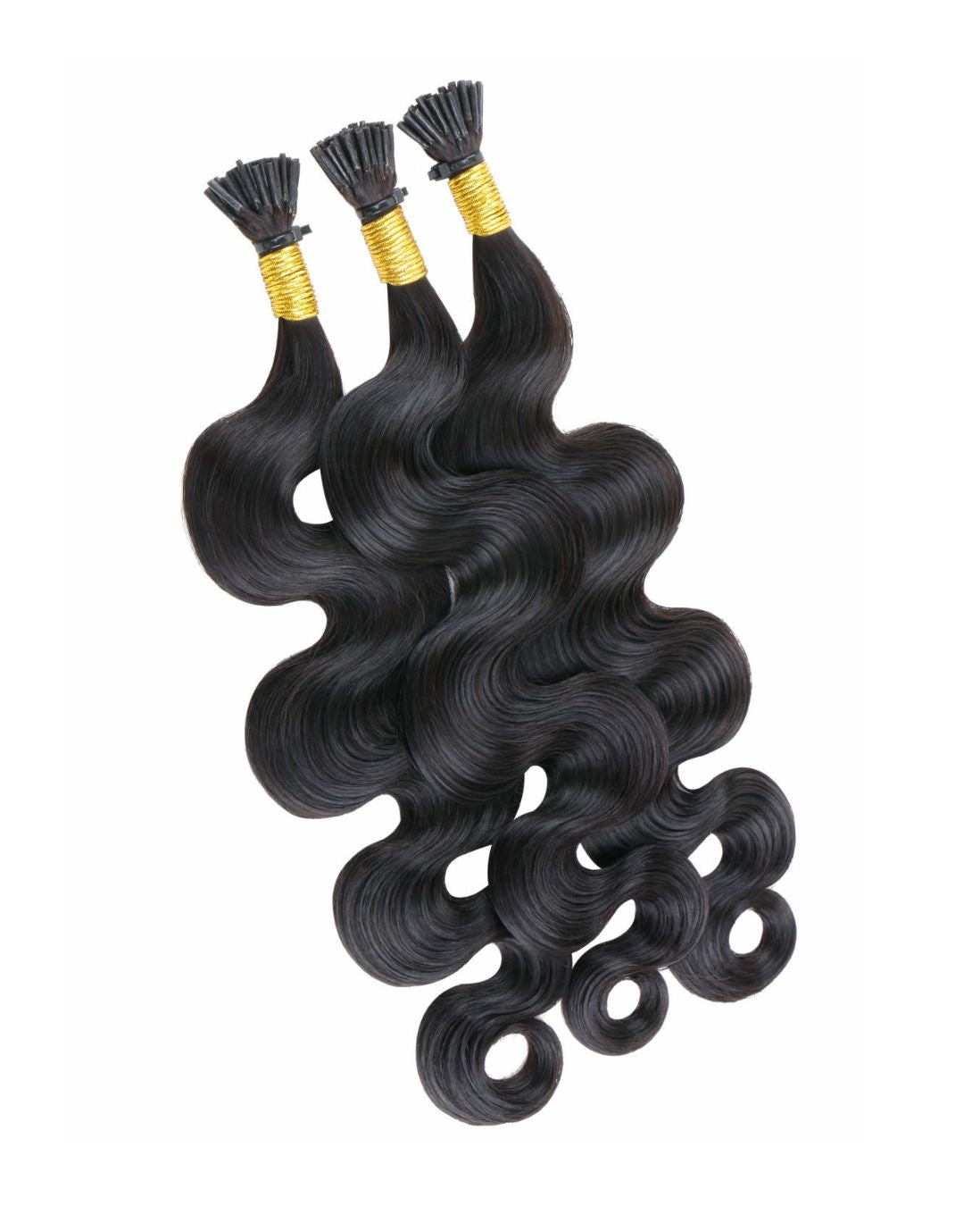Raw Straight I-Tip Hair Extensions - Body Wave