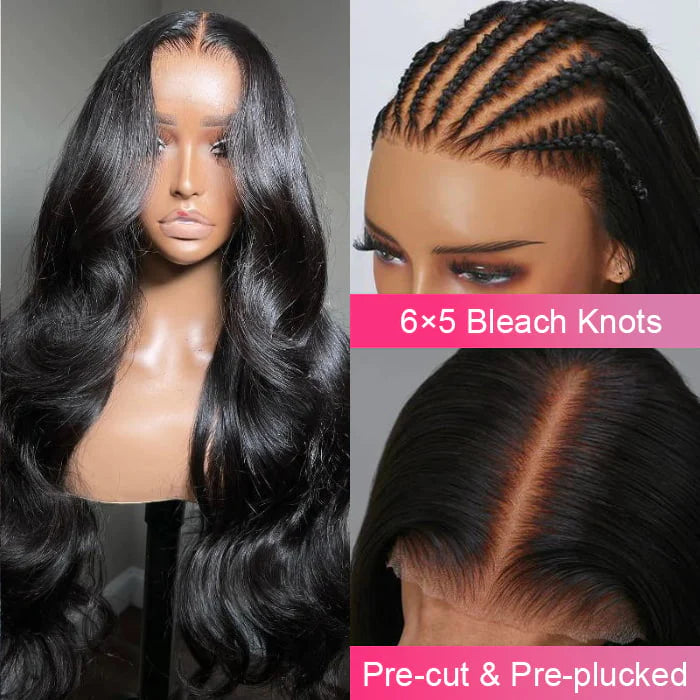 6x5 Pre-cut Glueless Wig - Body wave