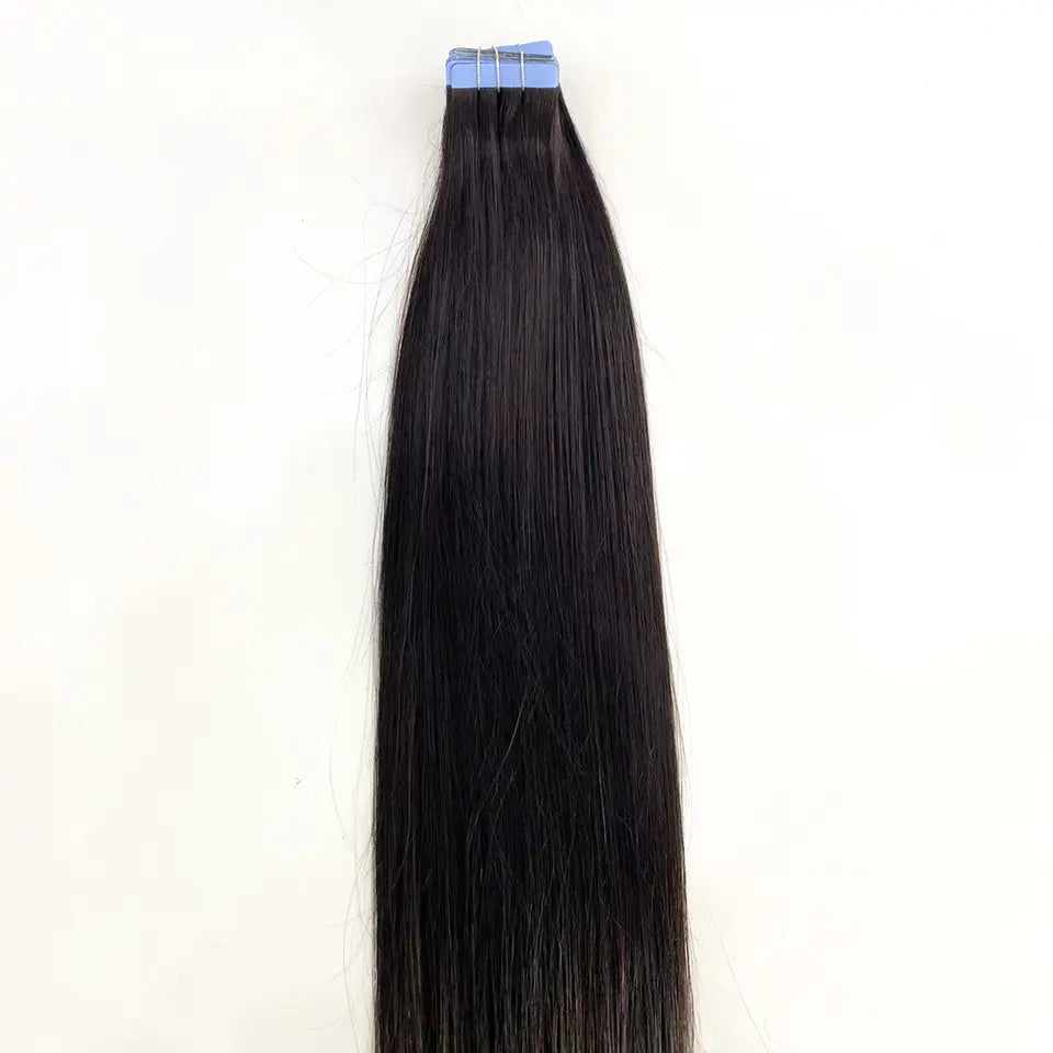 European  Straight Tape-in Hair - Black