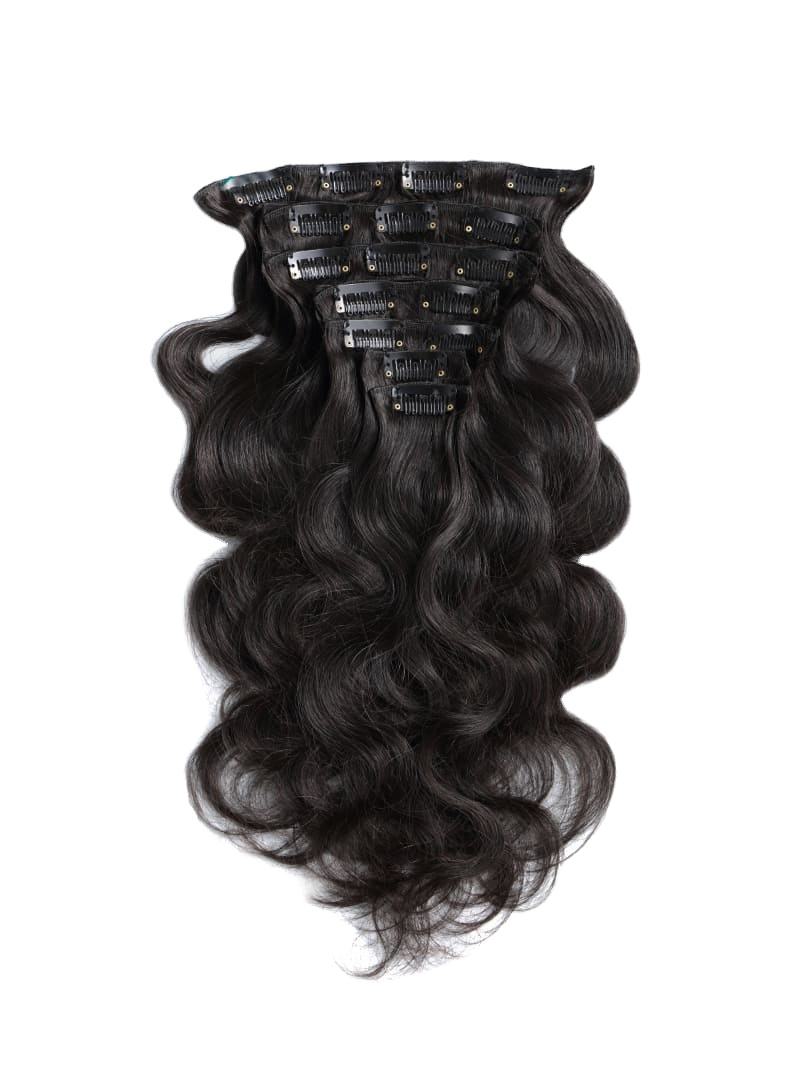 Raw Body Wave Clip-in Hair Extensions (Set of 8)