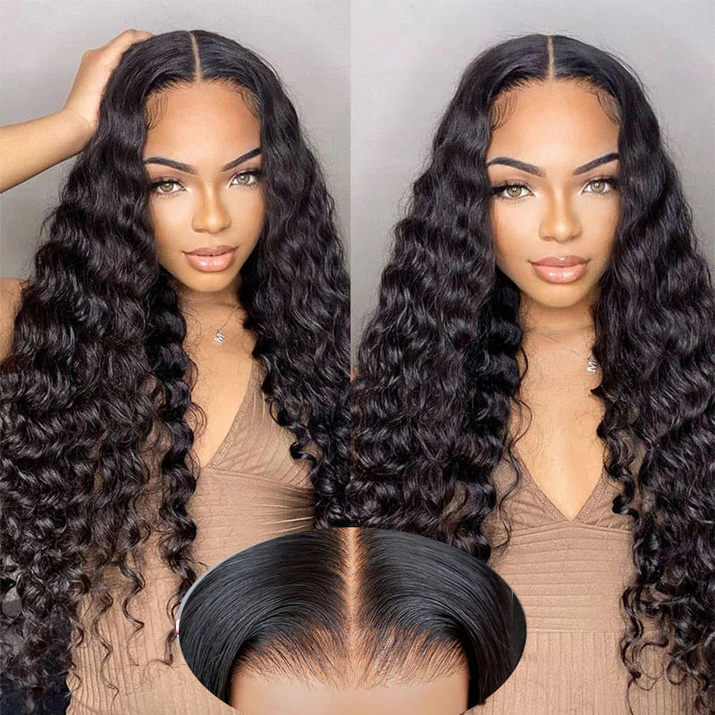 6x5 Pre-cut Glueless Wig - Deep Wave